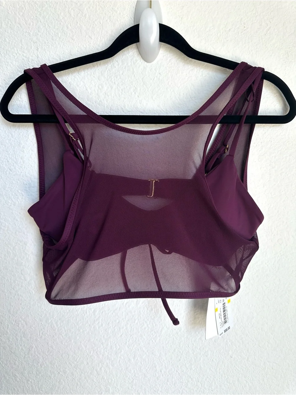 BECCA two piece Muse Layered Bralette‎ Bikini set top bottom Medium swimwear